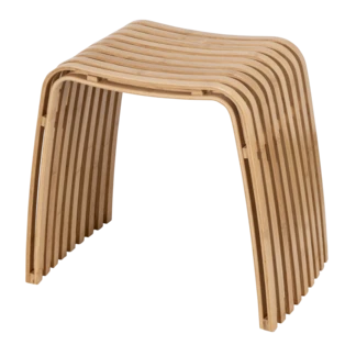 Shower stool made of bamboo