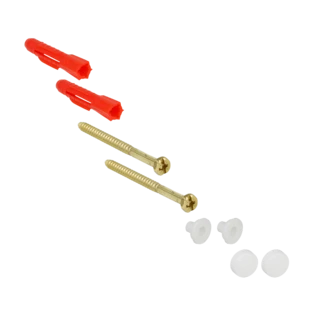 Fissaggio WC con viti 6 x 85 mm bianco