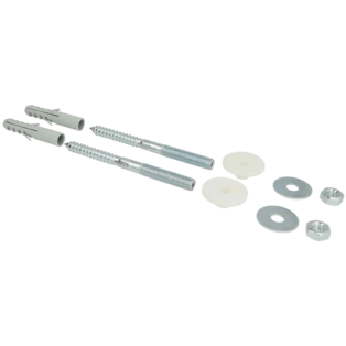 Wastafelbevestiging 12 x 140 mm met stokschroeven