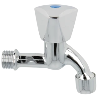 Tap valve 1/2" polished chrome with aerator M22