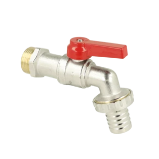 Kogelkraan 1" met slangaansluiting