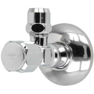 Benkisser valvola ad angolo 1/2" crom autosigillante, camera di grasso