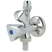 Robinet &eacute;querre combin&eacute; 1/2" auto-&eacute;tanche