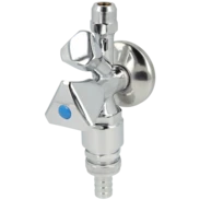 Robinet &eacute;querre combin&eacute; 1/2" poli test&eacute; PA