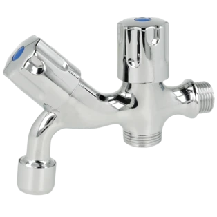 Vanne combin&eacute;e pour lave-linge 1|2" avec sortie 3|4