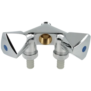 Ger&auml;te-Doppelventil 1|2" IG und 1|2" AG