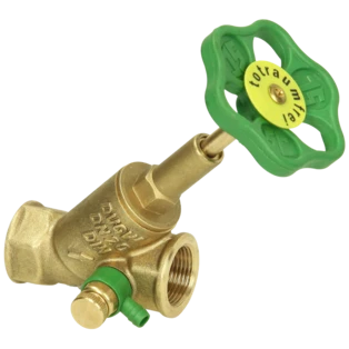 Freistromventil 3/4" IG mit Entleerung und steigender Spindel