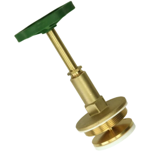 Bovendeel voor schuine kraan 2 1/2" US met stijgende spindel