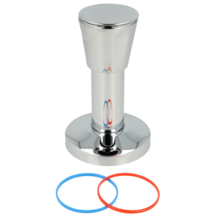 Blue|red finishing set for in-wall valves