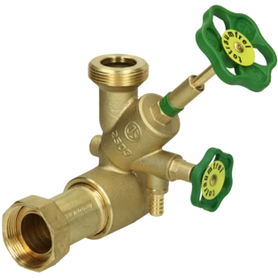 Abzweig-T-Ventil KFR mit Entleerung DN25