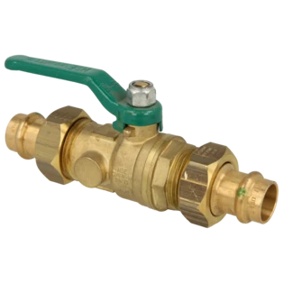 Kogelkraan met persfitting 35 mm