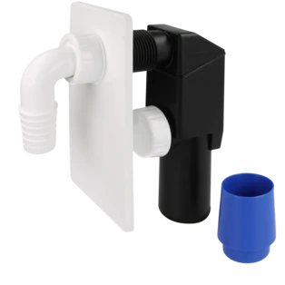 Siphon encastr&eacute; DN40/50 avec flexible de raccordement 50 mm