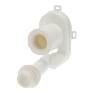 Suction siphon white for 50 mm pipes