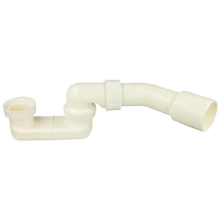 Siphon pour garniture d'&eacute;coulement et trop plein baignoire plastique 40/50