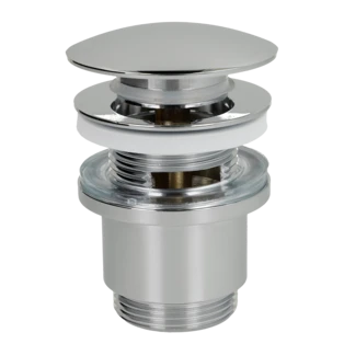 Ablaufventil 1 1/4" mit &Uuml;berlauf Klick-Verschluss