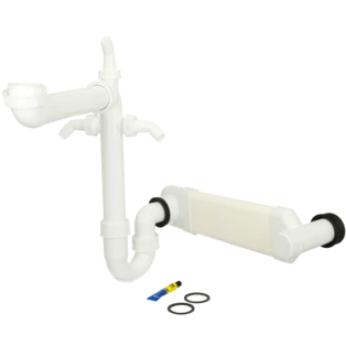 Siphon &agrave; faible encombrement 1 1/2" 