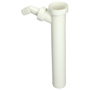 Adjuster tube NW 40 x 200 with 1 x appliance connection