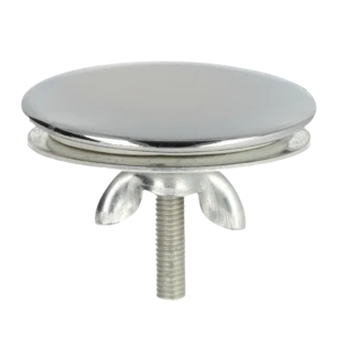 Bouchon robinet  &Oslash; 44 mm laiton chrom&eacute;