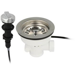 Soupape excentrique pour tamis  1 &frac12;" | &Oslash; 114 mm avec sortie 1"