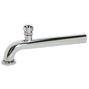 Outlet elbow 90&deg; with pipe aerator