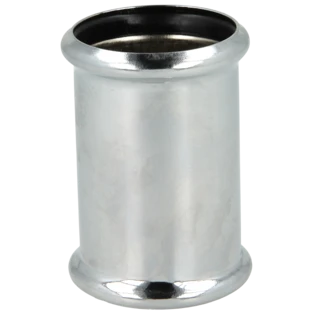 Siphon double sleeve with rounded rings 32 x 50 mm