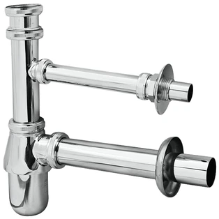 Bottle odour trap 1 1/4" DN32 with leak water connection 3/4"