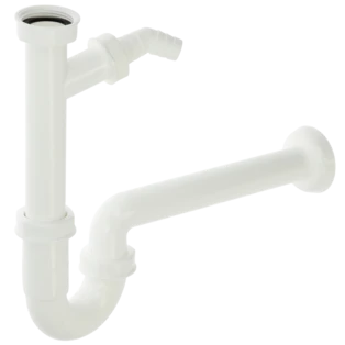 Tubular odour trap white 1 &frac14;" | 32 mm with appliance connection