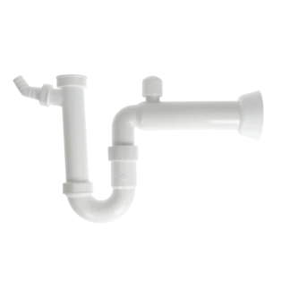 Sifone per lavandino 1 1/2" x 50mm PP cn.connessione del disp./valvola antiodo