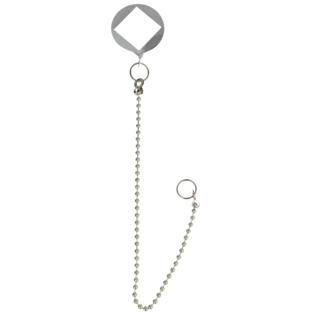 Cha&icirc;nette chrom&eacute;e 30 cm pour robinets simples