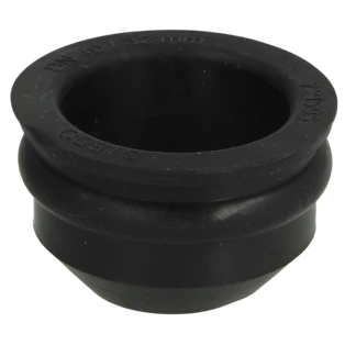 Gummi-Siphon-Nippel mit Sicke 1 1/4" &Oslash; 40 mm