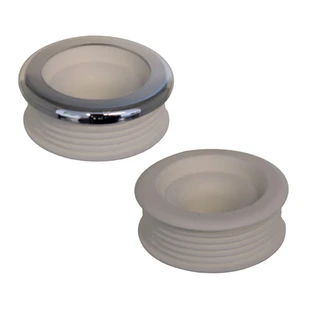 Euro Dubletta WC connections white, whith escutcheon