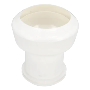 WC-aansluiting, recht, 100 x 900 bi/bu wit, voor WC's met inwendige afvoer