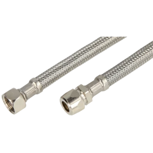 Flexible de raccordement pour eau potable 10 mm  |  3/8'' &eacute;crou chapeau