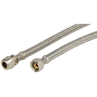 Flexible d'alimentation d'eau potable 10 mm QV | 3/8" &eacute;crou chapeau