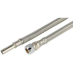 Flessibile di collegamento 500 mm raccordo 10 mm x raccordo 10 mm 3/8"