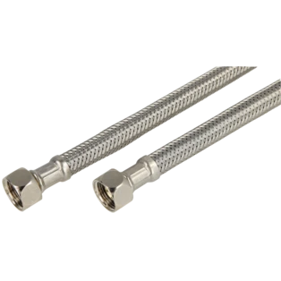 Flexible d'alimentation d'eau potable  1/2" &eacute;crou chapeau| 1/2" &eacute;crou chapeau