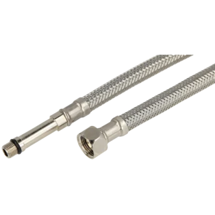 Flexible d'alimentation d'eau potable M10 long | 3/8" &eacute;crou chapeau