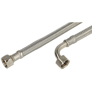 Verbindungsschlauch Trinkwasser 3/8" &Uuml;WM | 3/8" &Uuml;WM 90&deg; Bogen