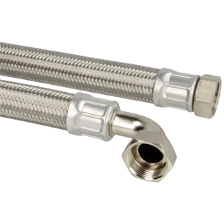 Drinkwateraansluitslang 1" WM x 1" WM 90&deg; bocht