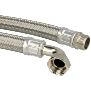 Verbindungsschlauch Trinkwasser 1" AG x 1" &Uuml;WM 90&deg; Bogen