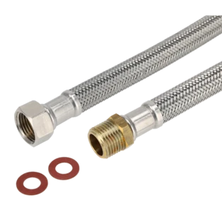 Connecting hose drinking water 1/2" ET x 1/2" union nut 