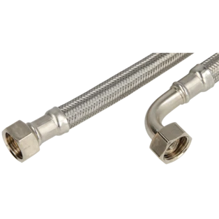 Drinkwateraansluitslang 1/2" WM x 1/2" WM 90&deg; bocht