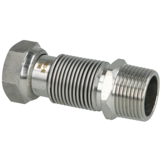 Edelstahlwellrohr von 75 - 96 mm ausziehbar