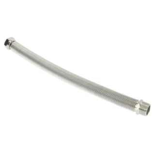 Corrugated stainless steel pipe extendable from 500 - 1,000 mm 