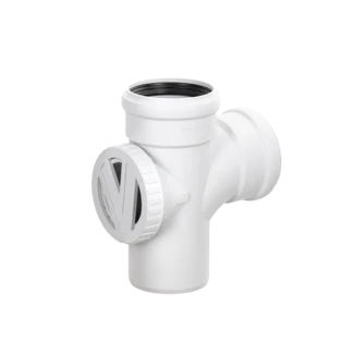 HT branch 87.5&deg; with cleaning opening DN110