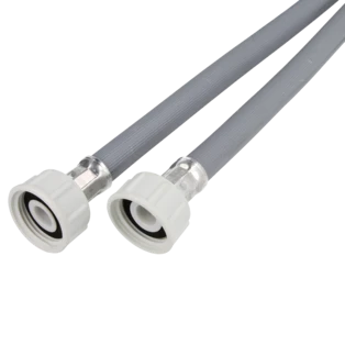 Plastic supply hose 2,000 mm 3/4" connection straight | angle