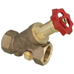 Valvola a flusso libero in bronzo duro DN25 filettatura interna 1"