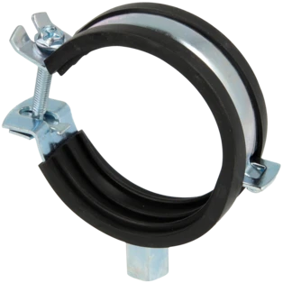 Single-screw hinged pipe clamps M8 x 15 - 19 mm