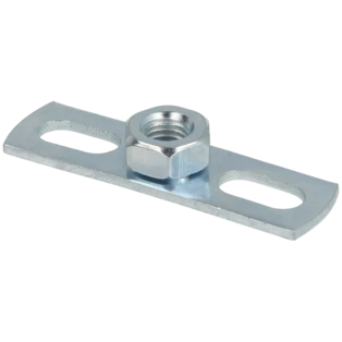 Grundplatte verzinkt M12 120 x 40 x 4 mm