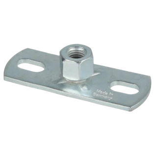 Grundplatte verzinkt M8/M10 80 x 30 x 3 mm